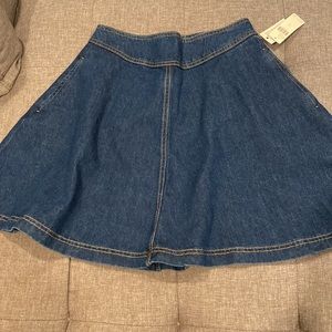 Anthropologie Denim Skater Skirt NWT